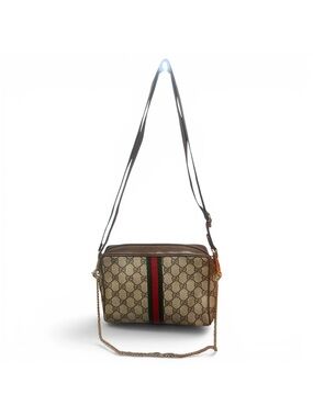 Gucci Sherry line GG Canvas Clutch/shoulder/ Crossbody bag